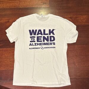 Jerzees White Walk to End Alzheimer's T-Shirt